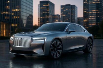 découvrez les premières images exclusives de la nouvelle voiture électrique révolutionnaire de rolls-royce, alliant luxe, innovation et performance.