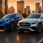 découvrez en exclusivité les premières images des nouveaux bmw x1 et mercedes gla, dévoilant le début d'un duel attendu avec impatience entre ces deux suv compacts de prestige.